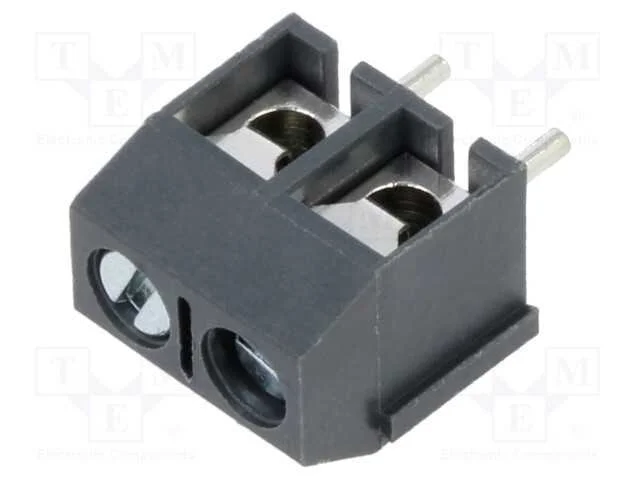 PCB bloco terminal, angulares 90, 5mm, faixas: 2,.