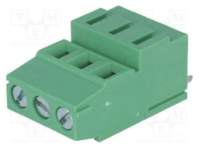 PCB bloco terminal, angulares 90, 5,08mm, faixas:.