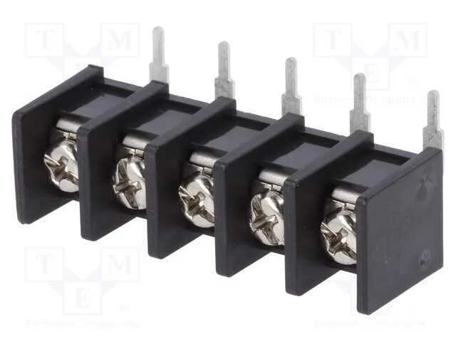 PCB bloco terminal, angulares 90, 10mm, faixas: 5.