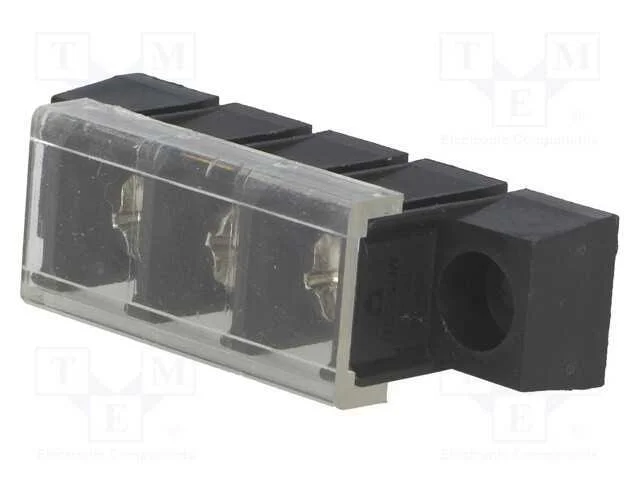 Pcb Bloco Terminal, Simples, 10mm, Faixas: 3, 4mm2, 22awg÷12awg