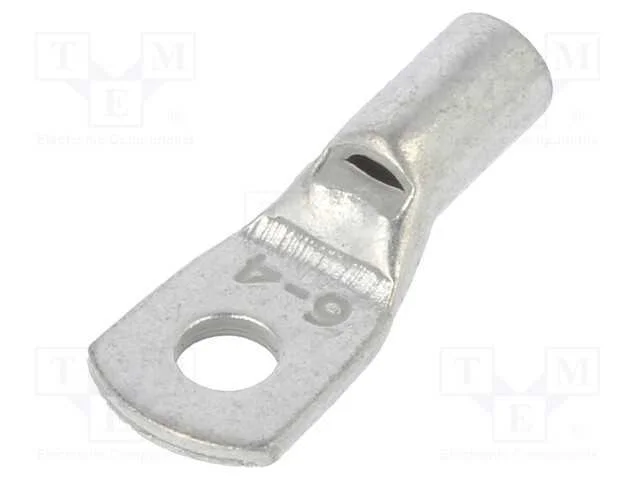 Terminal: anel tubular, M4, 6mm2, cerrar, com cab.