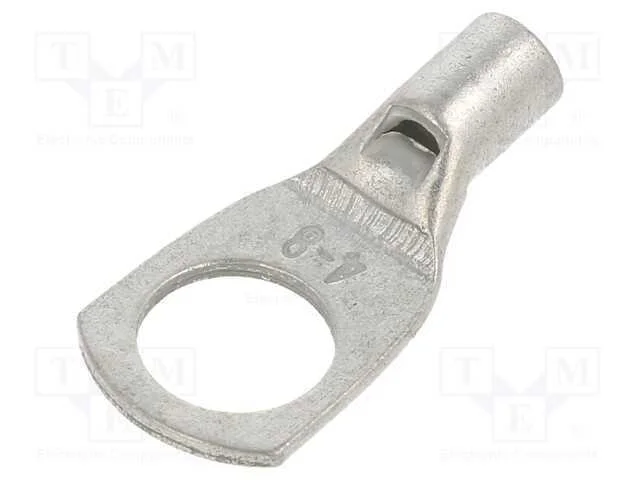 Terminal: anel tubular, M8, 4mm2, cerrar, com cab.
