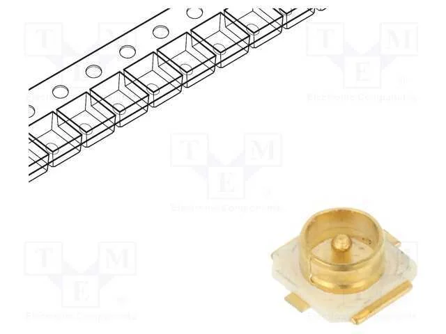 Conector: concêntricos, tomada, 50O, SMT, macho