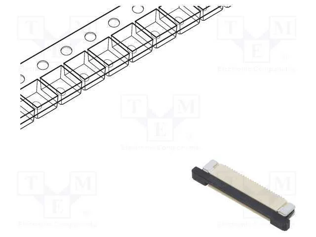 Ffc/Fpc, F32r, Pin: 26, Contactos Inferiores,Zif, Smt, 50v, 500ma