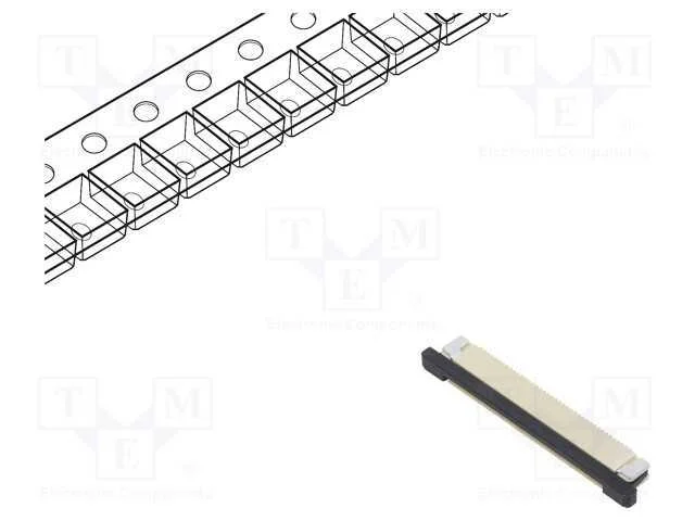 Ffc/Fpc, F32r, Pin: 40, Contactos Inferiores,Zif, Smt, 50v, 500ma