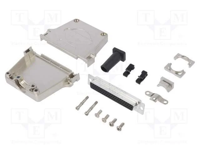 D-Sub HD, PIN: 62, fêmea, simples, solda, com cab.