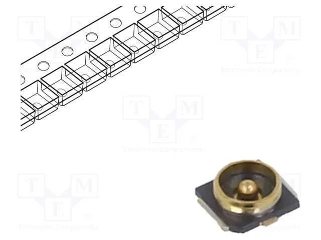 Conector: U.FL (IPX/AMC), tomada, 50O, SMT, macho.