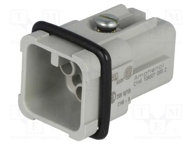 Conector: HDC, inserto de contatos, macho, C146,h.