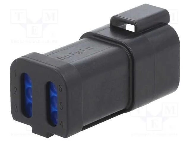 Conector: Fio-Fio, Px0, Macho, Ficha, com Cabo, Pin: 6, Preta, Ip68