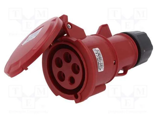 Conector: de Alimenta&ccedil;&atilde;o Ac 3 Fases, Tomada, F&ecirc;mea, 32a, Ip44