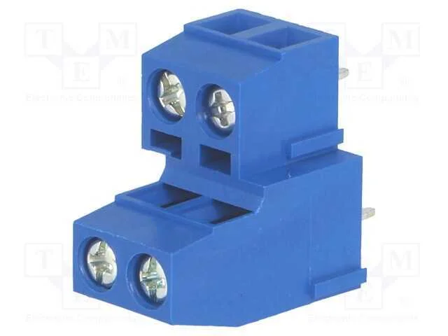 PCB bloco terminal, angulares 90, 5mm, faixas: 4,.