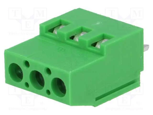 Pcb Bloco Terminal, Angulares 90, 5mm, Faixas: 3, para Pcb, 24a