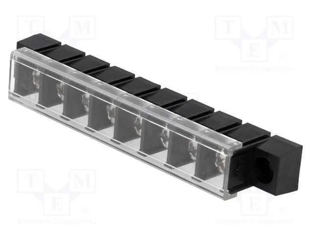 PCB bloco terminal, simples, 10mm, faixas: 8, 4mm.