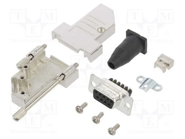 D-Sub, PIN: 9, fêmea, angulares 45, terminal para.