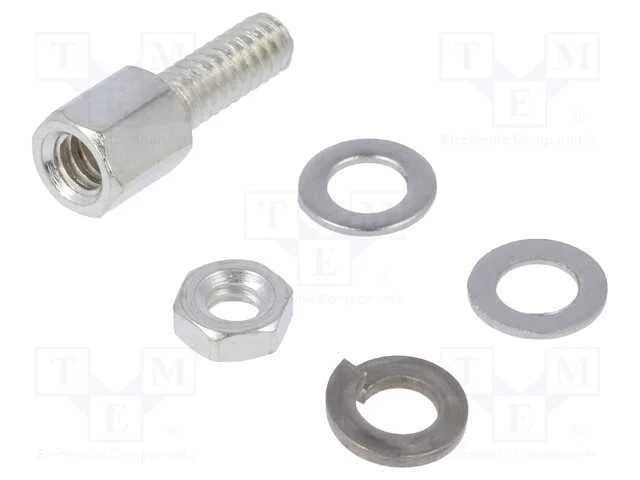 Conjunto de pernos para D-Sub, UNC 4-40, Comp.par.