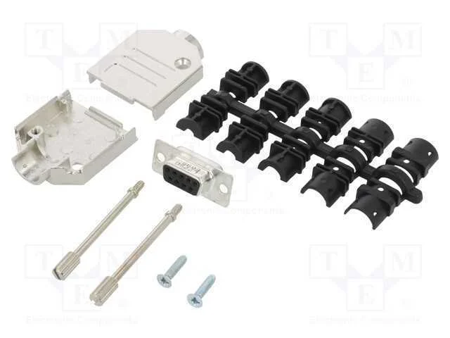 D-Sub, PIN: 9, fêmea, simples, solda, com cabo, g.