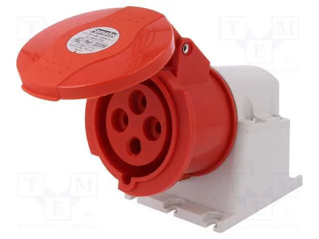 Conector: de Alimentação Ac 3 Fases, Tomada, Fêmea, 32a, Ip44