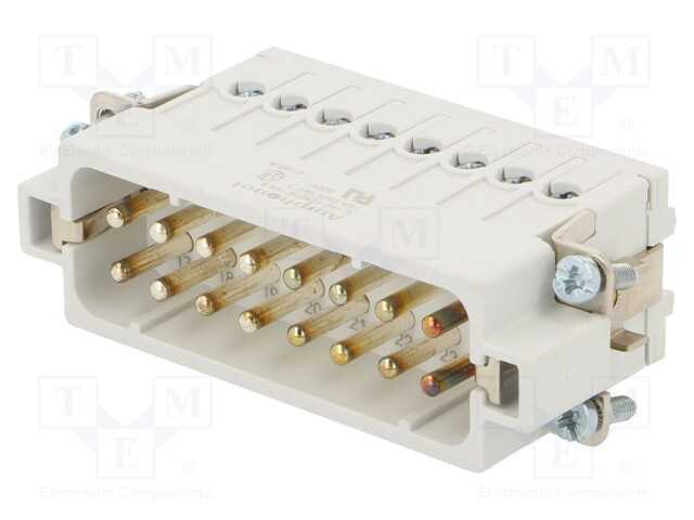 Conector: HDC, inserto de contatos, macho, C146, .