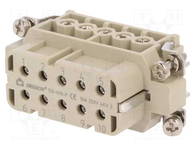 Conector: HDC, inserto de contatos, fêmea, DA, PI.