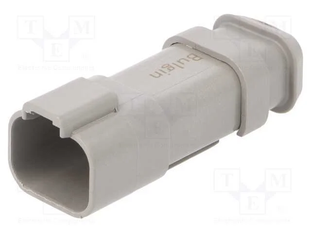 Conector: Fio-Fio, Px0, Macho, Ficha, com Cabo, Pin: 4, Cinzenta