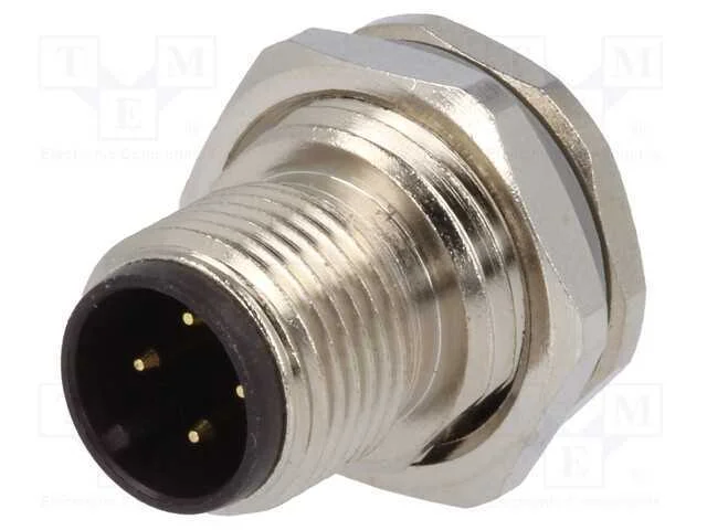 Tomada, M12, Pin: 4, Macho, Código A-Devicenet / Canopen, Solda