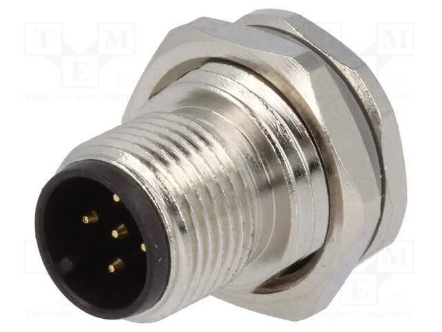 Tomada, M12, Pin: 5, Macho, Código A-Devicenet / Canopen, Solda