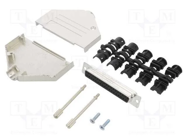 D-Sub, PIN: 37, fêmea, simples, solda, com cabo, .