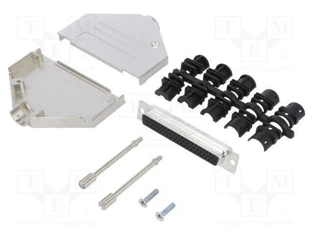 D-Sub HD, PIN: 62, fêmea, simples, solda, com cab.