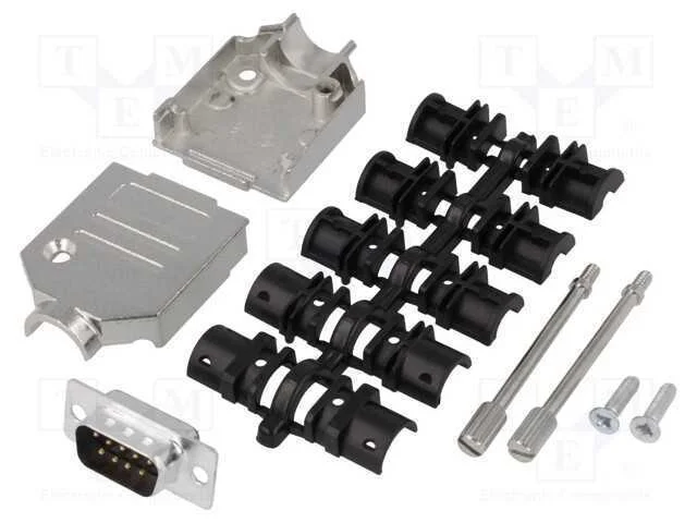 D-Sub, PIN: 9, ficha, macho, solda, com cabo, pre.