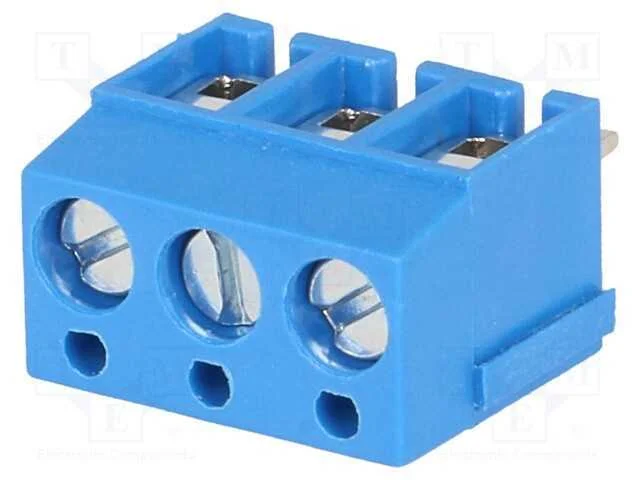 Pcb Bloco Terminal, Angulares 90, 5mm, Faixas: 3, para Pcb, 16a