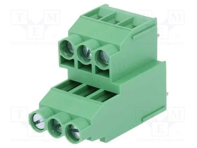 Pcb Bloco Terminal, Angulares 90, 6,35mm, Faixas: 6, para Pcb