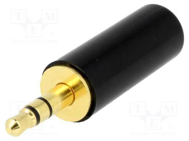 Ficha, Jack 3,5mm, Macho, Stereo, Faixas: 3, Simples, com Cabo, 5mm