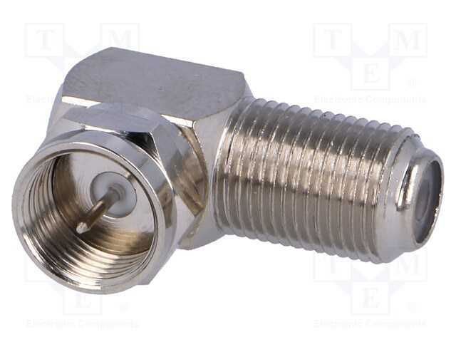 Conector, F tomada,F ficha, angulares 90, 75O, po.