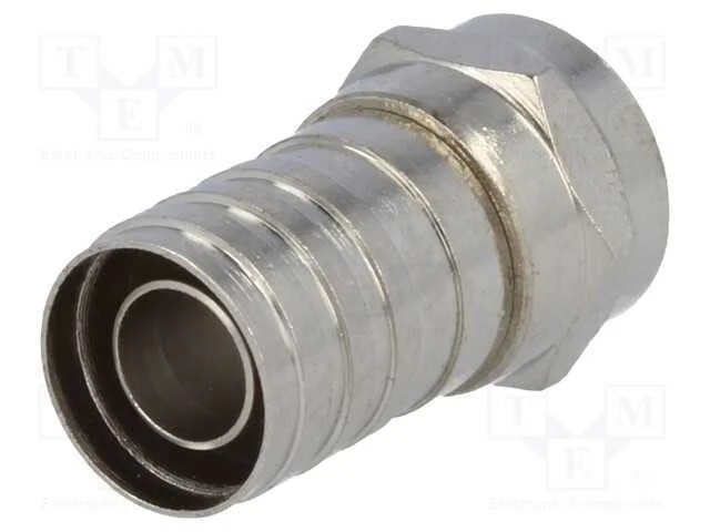Ficha, F, macho, simples, 8,5mm, cerrar, com cabo