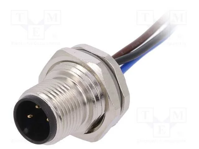 Tomada, M12, Pin: 3, Macho, Código A-Devicenet / Canopen, Fios