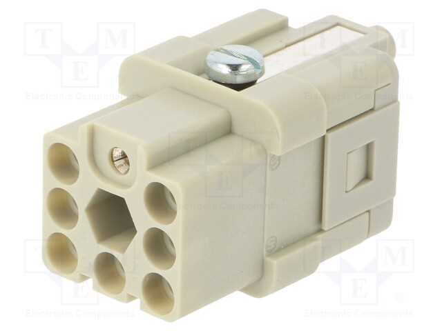 Conector: HDC, inserto de contatos, fêmea, C146,h.