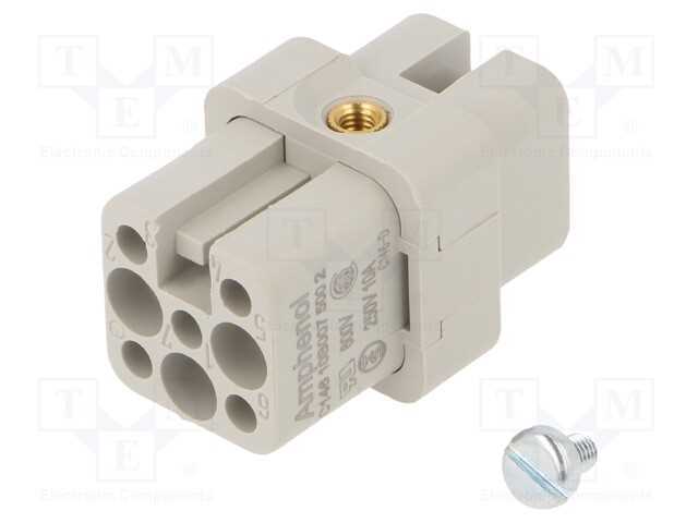 Conector: HDC, inserto de contatos, fêmea, C146,h.