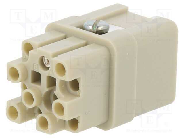 Conector: Hdc, Inserto de Contatos, Fêmea, C146,Heavymate Q