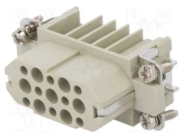 Conector: HDC, inserto de contatos, fêmea, DD, PI.