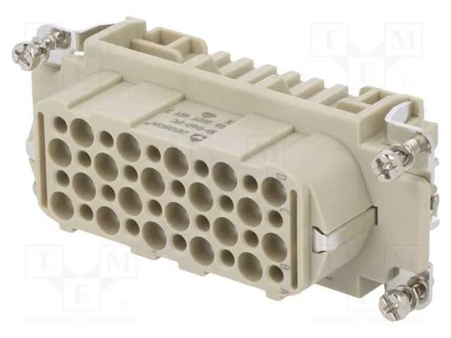 Conector: HDC, inserto de contatos, fêmea, DD, PI.