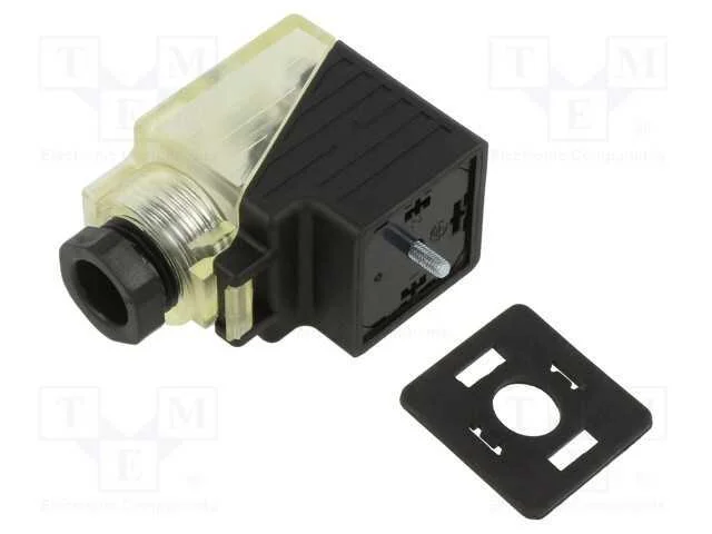 Conector: de válvulas, ficha, formato A, 18mm, fê.
