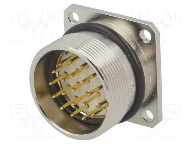 Conector: M27, Zylin, Tomada, Macho, Solda, Pin: .