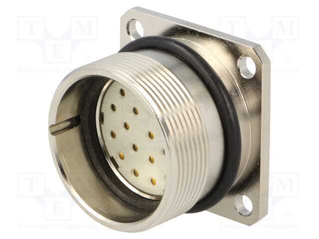 Conector: M27, Zylin, Tomada, Fêmea, Solda, Pin: .