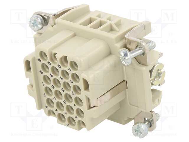 Conector: Hdc, Inserto de Contatos, Fêmea, C146,Heavymate Dd