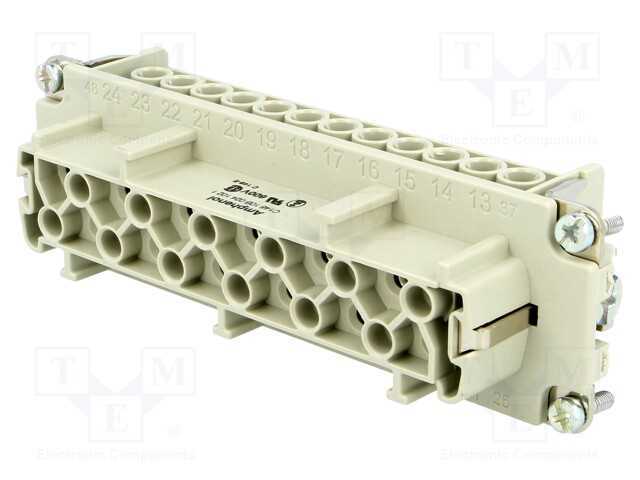 Conector: HDC, inserto de contatos, fêmea, C146, .