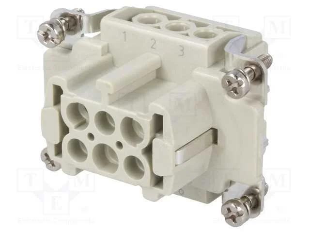 Conector: HDC, inserto de contatos, fêmea, DE, PI.