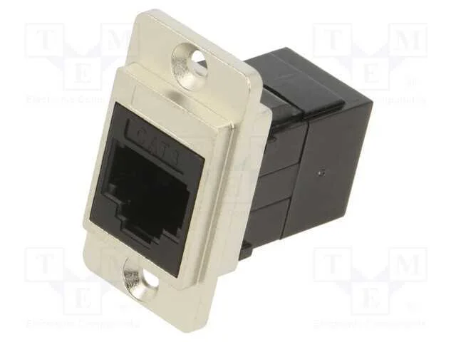 Conector, DUALSLIM, Cat: 3, Sistema: 6p4c, angula.