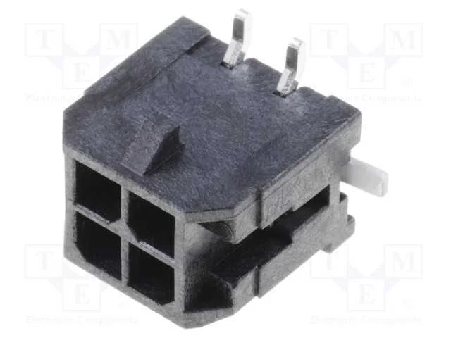 Tomada, Fio-Placa, Macho, Micro-Fit 3.0, 3mm, Pin: 4, Smt, 5a, 600v