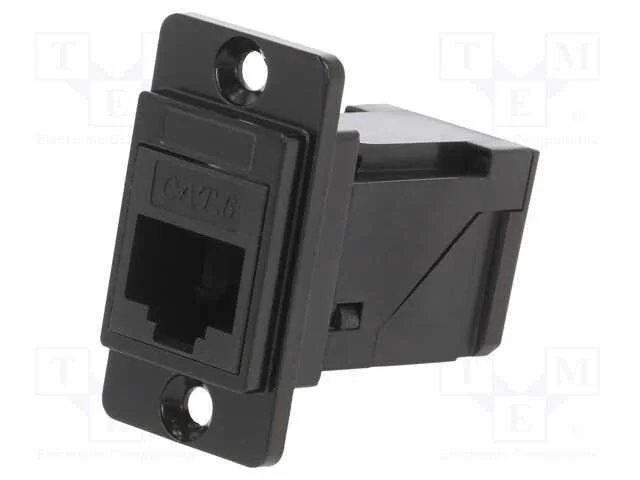 Conector, DUALSLIM, Cat: 6, Sistema: 8p8c, angula.