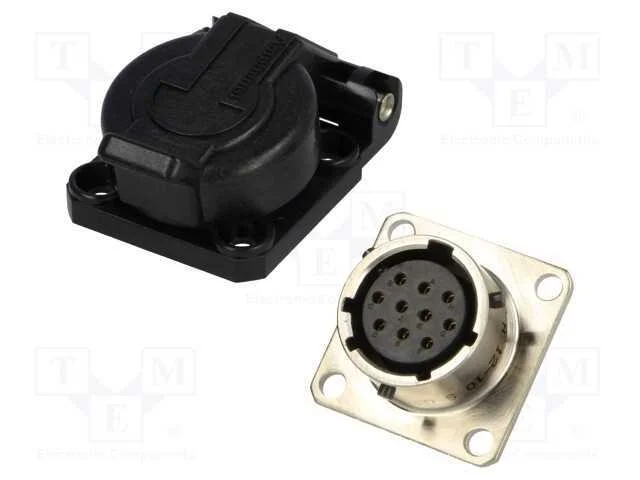 Conector: Redondos, Colarinho (4 Aberturas),Para Painel, Pt/451